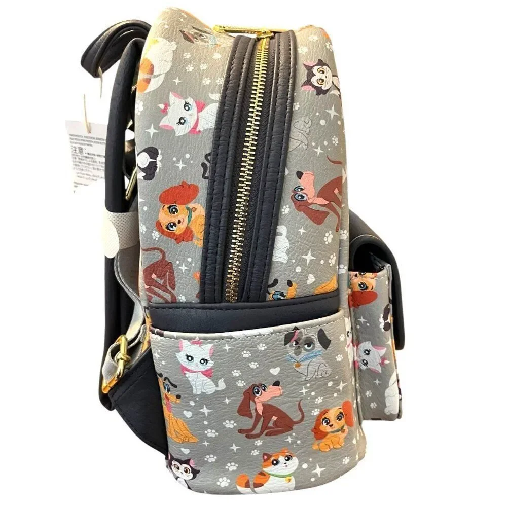 Disney Parks Pets Cats Dogs Pluto Marie Backpack Bag Loungefly Hard Tag NWT New